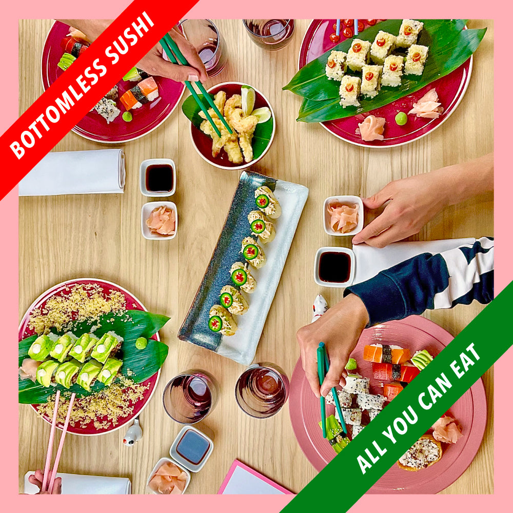 123V Browns: Bottomless Vegan Sushi