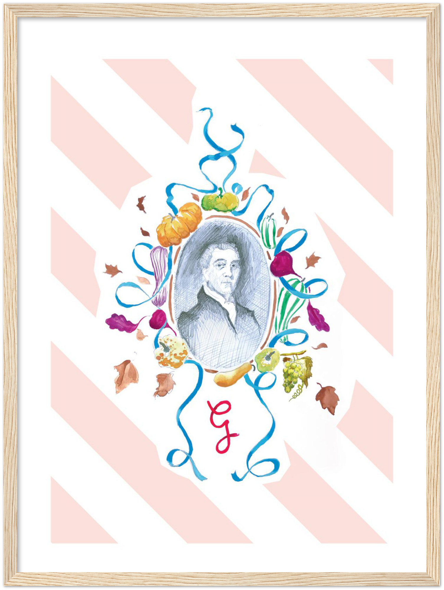 Framed print - Gauthier Soho Autumn 2018 Menu 'Samuel Romilly'