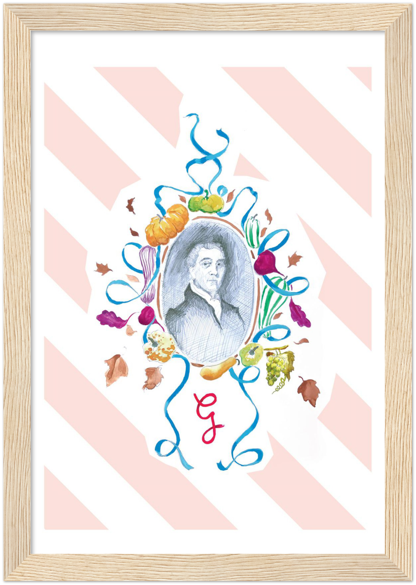 Framed print - Gauthier Soho Autumn 2018 Menu 'Samuel Romilly'